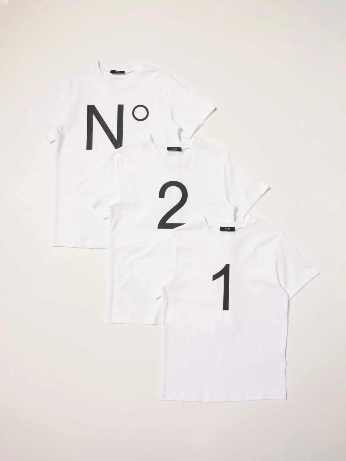 Set 3 t-shirt N° 21 in cotone
