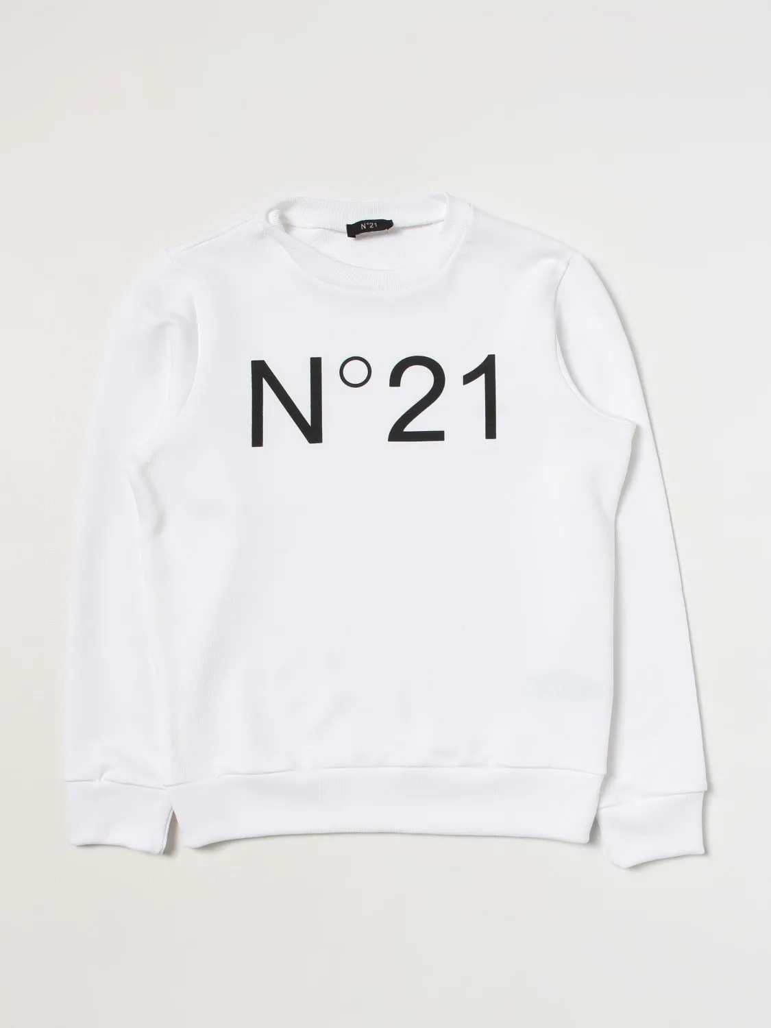 Felpa a girocollo N° 21 in cotone