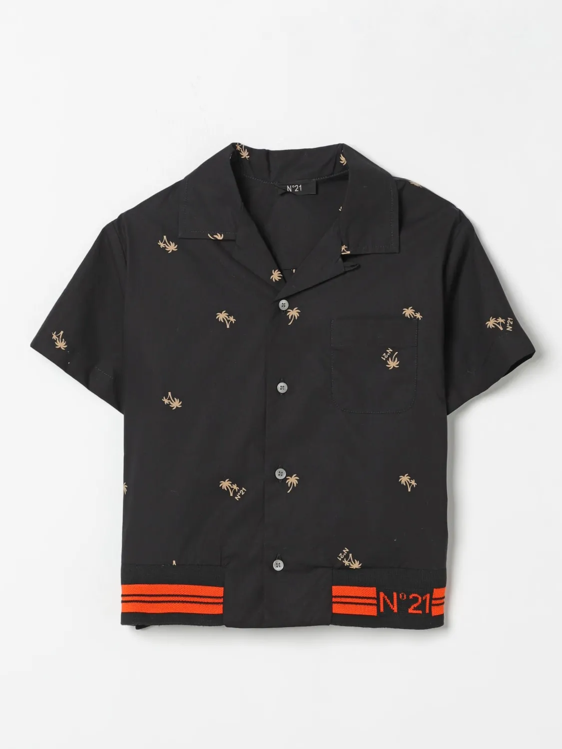 Camicia N° 21 in cotone stampato