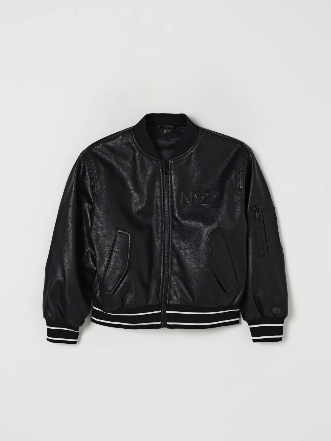 Bomber N°21 in pelle sintetica