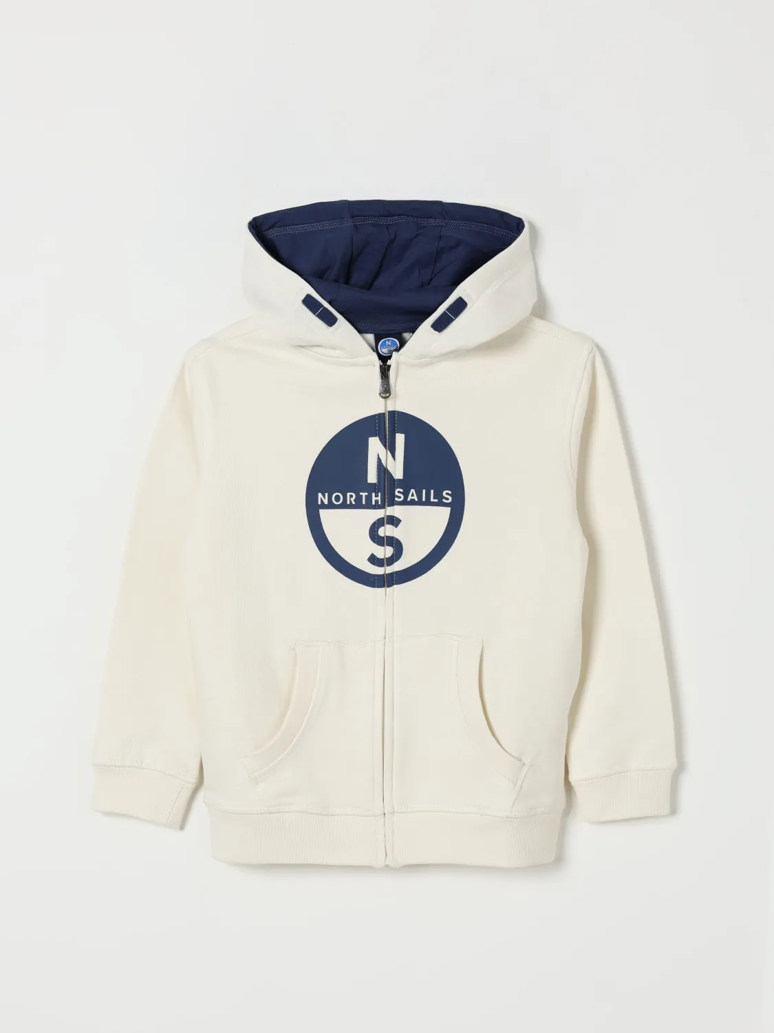 Felpa con cappuccio e logo North Sails