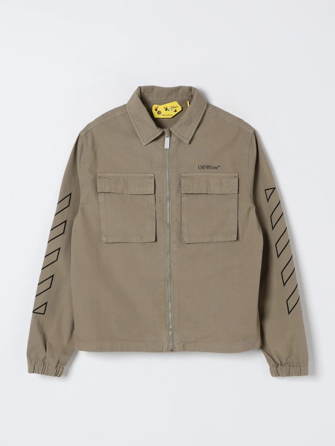 Giacca in cotone con logo Off-white Kids