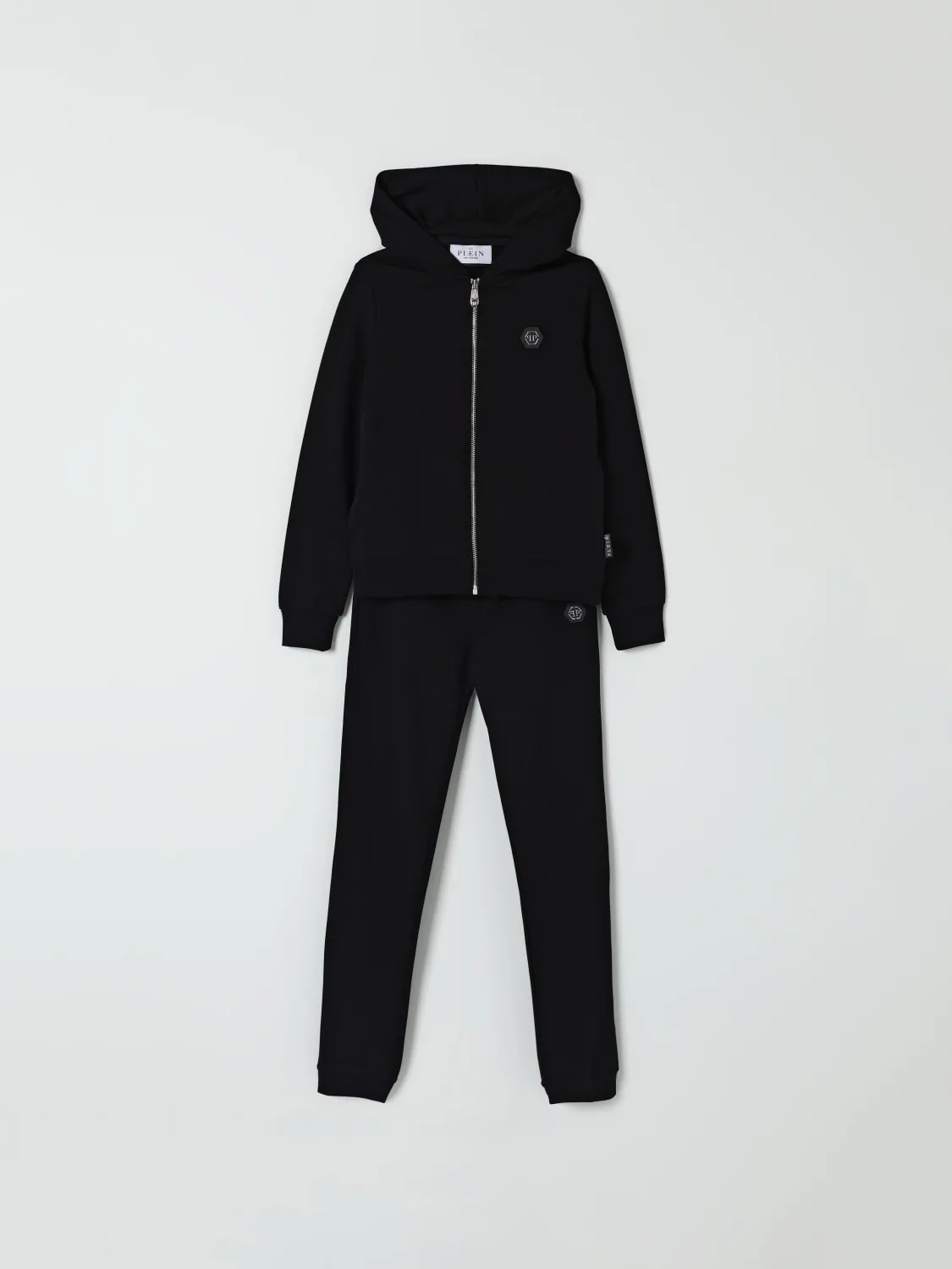 Coordinato in cotone con logo Philipp Plein