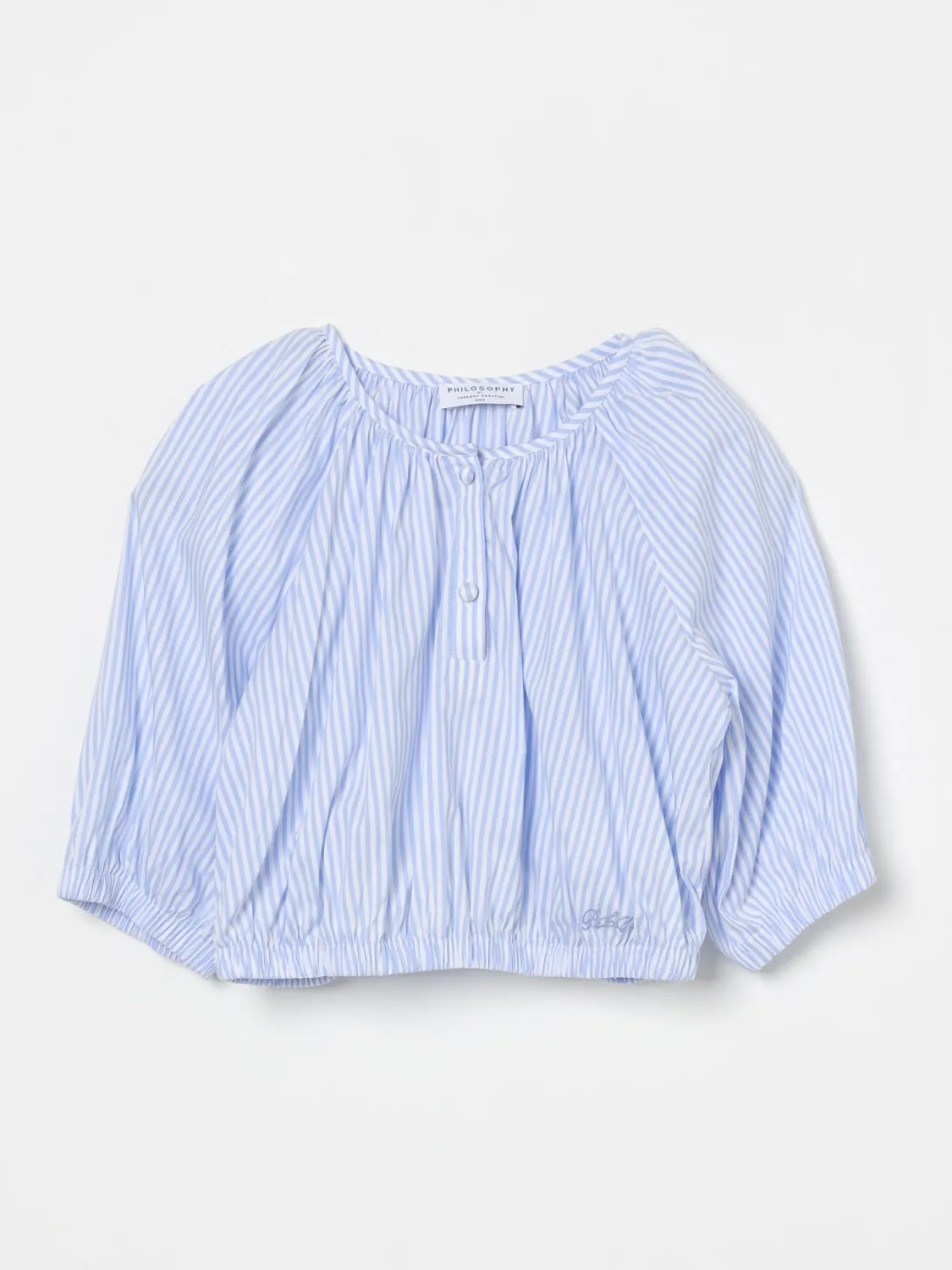 Blusa Philosophy Di Lorenzo Serafini in misto cotone a righe