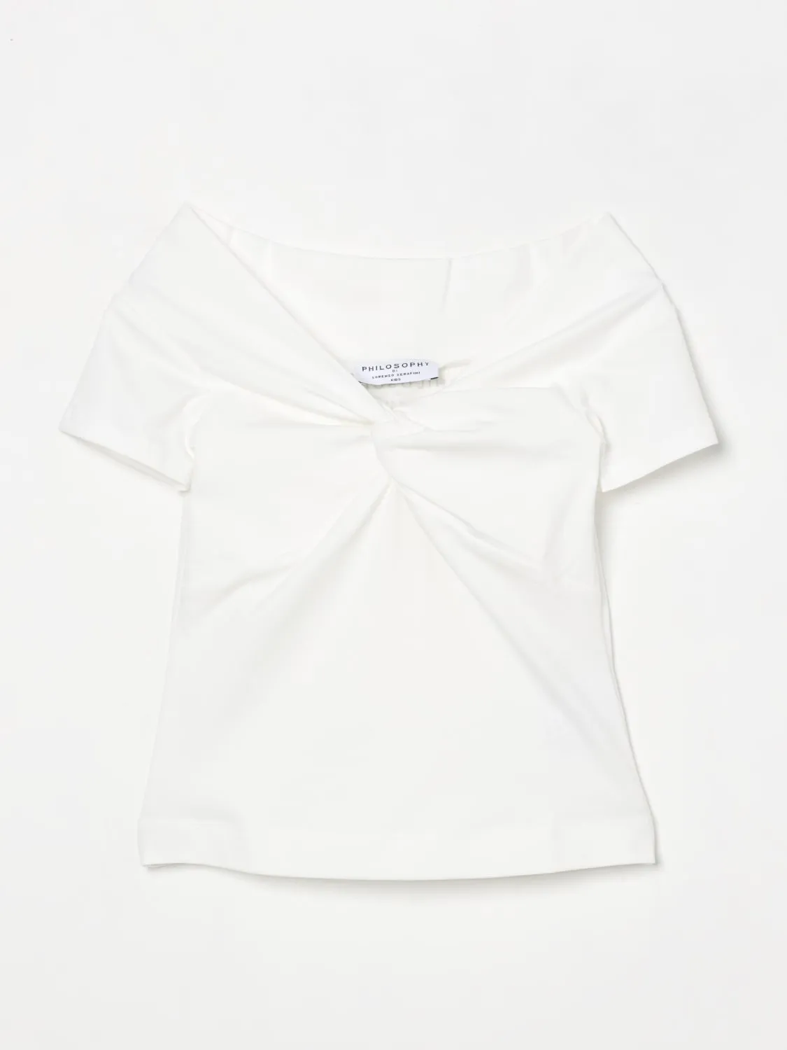 T-shirt drappeggiato Philosophy Di Lorenzo Serafini