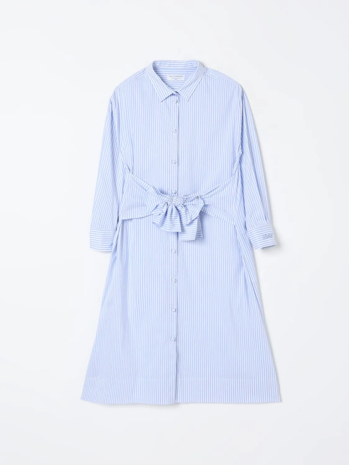 Abito chemisier a righe Philosophy Di Lorenzo Serafini
