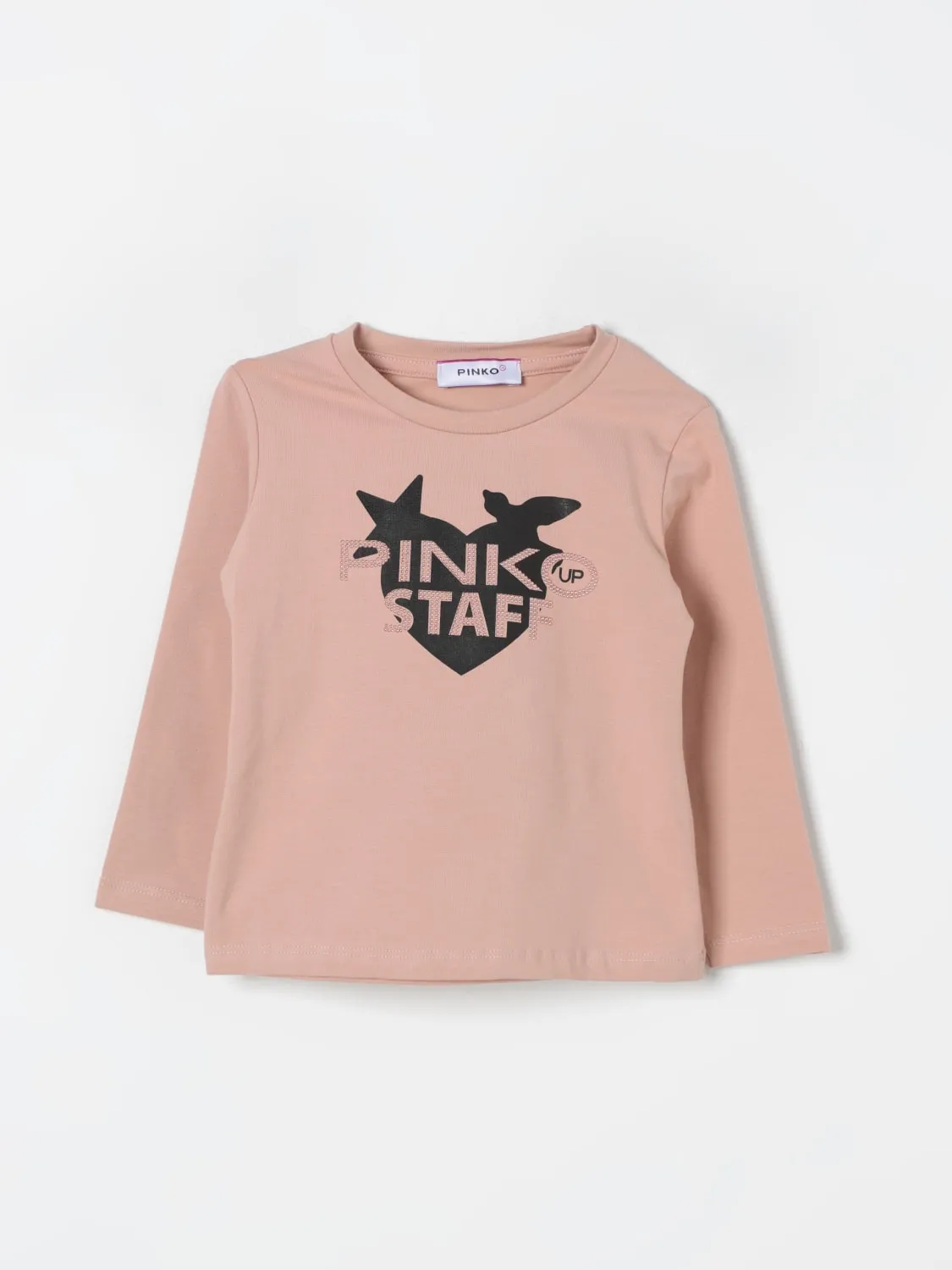 Maglietta con stampa logo Pinko