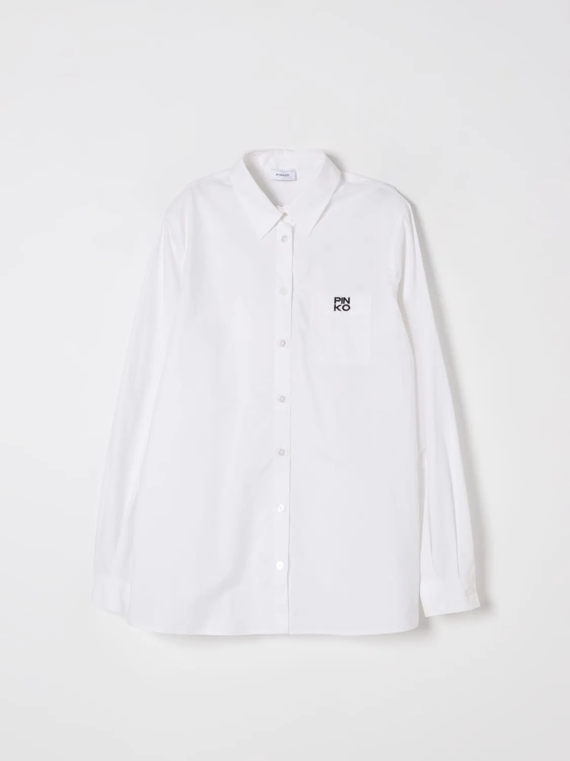 Camicia di cotone con logo Pinko