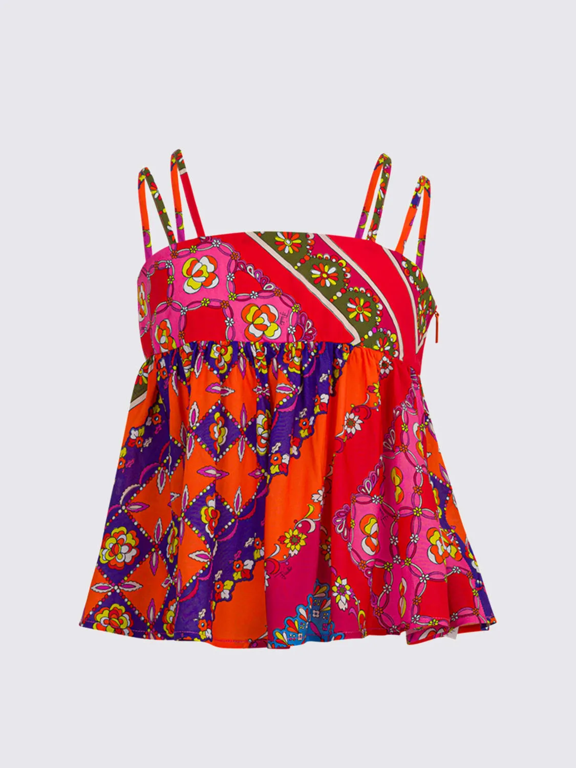 Top in cotone a fantasia Pucci