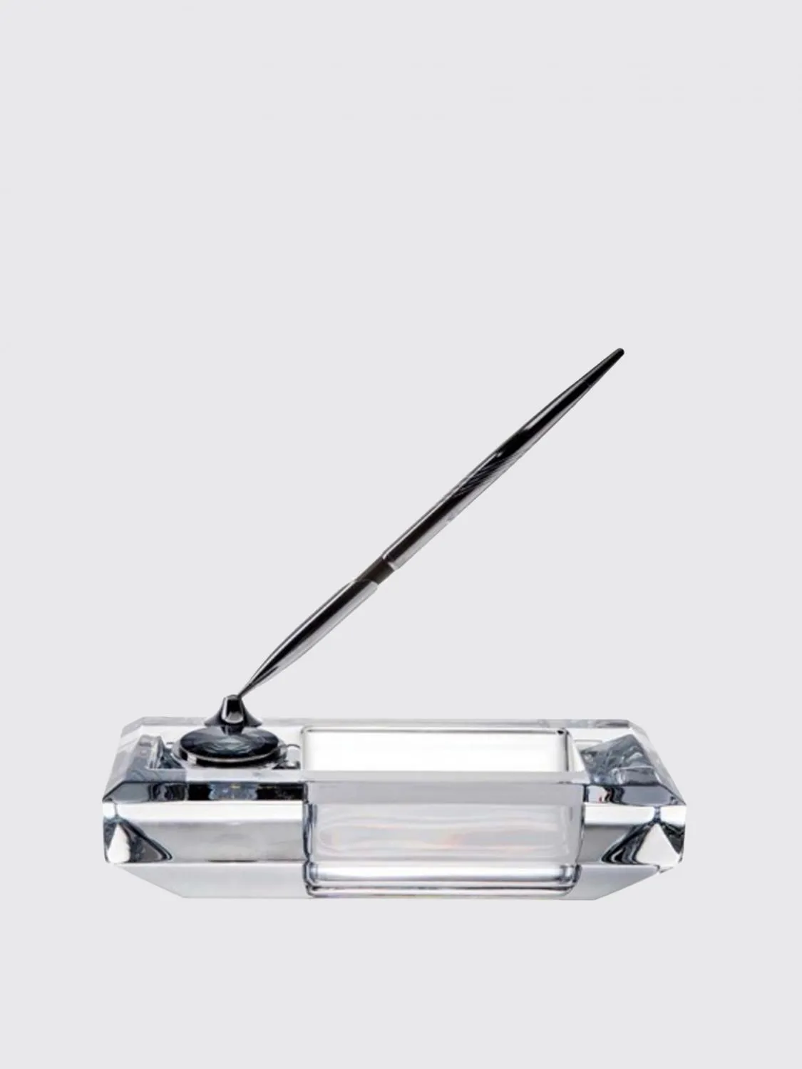 Set scrivania penna svuotatasche e orologio Rogaskain cristallo