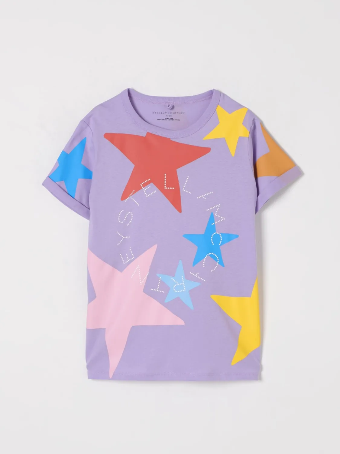 T-shirt in cotone stampato Stella McCartney Kids