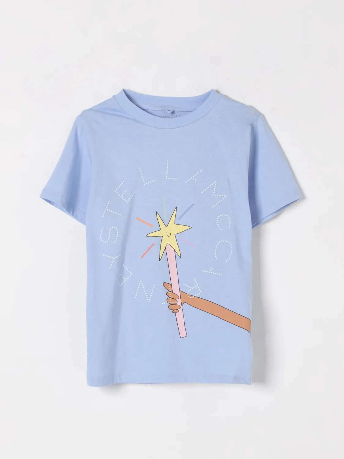 T-shirt in cotone Stella McCartney Kids stampata