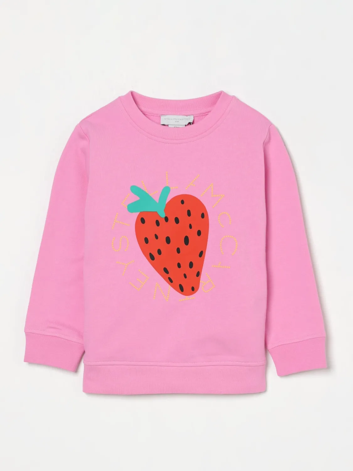 Maglia girocollo fragola Stella McCartney Kids