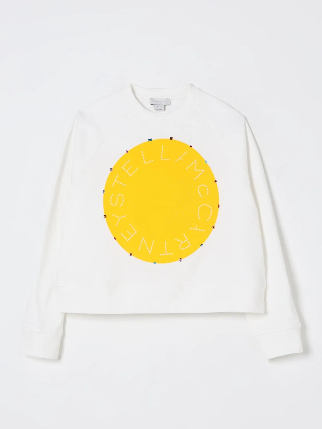 Felpa a girocollo con maxi logo Stella McCartney Kids