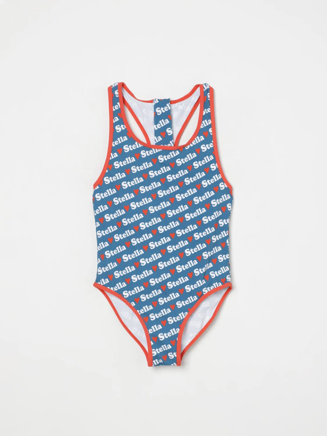 Costume da bagno con logo all-over Stella McCartney Kids