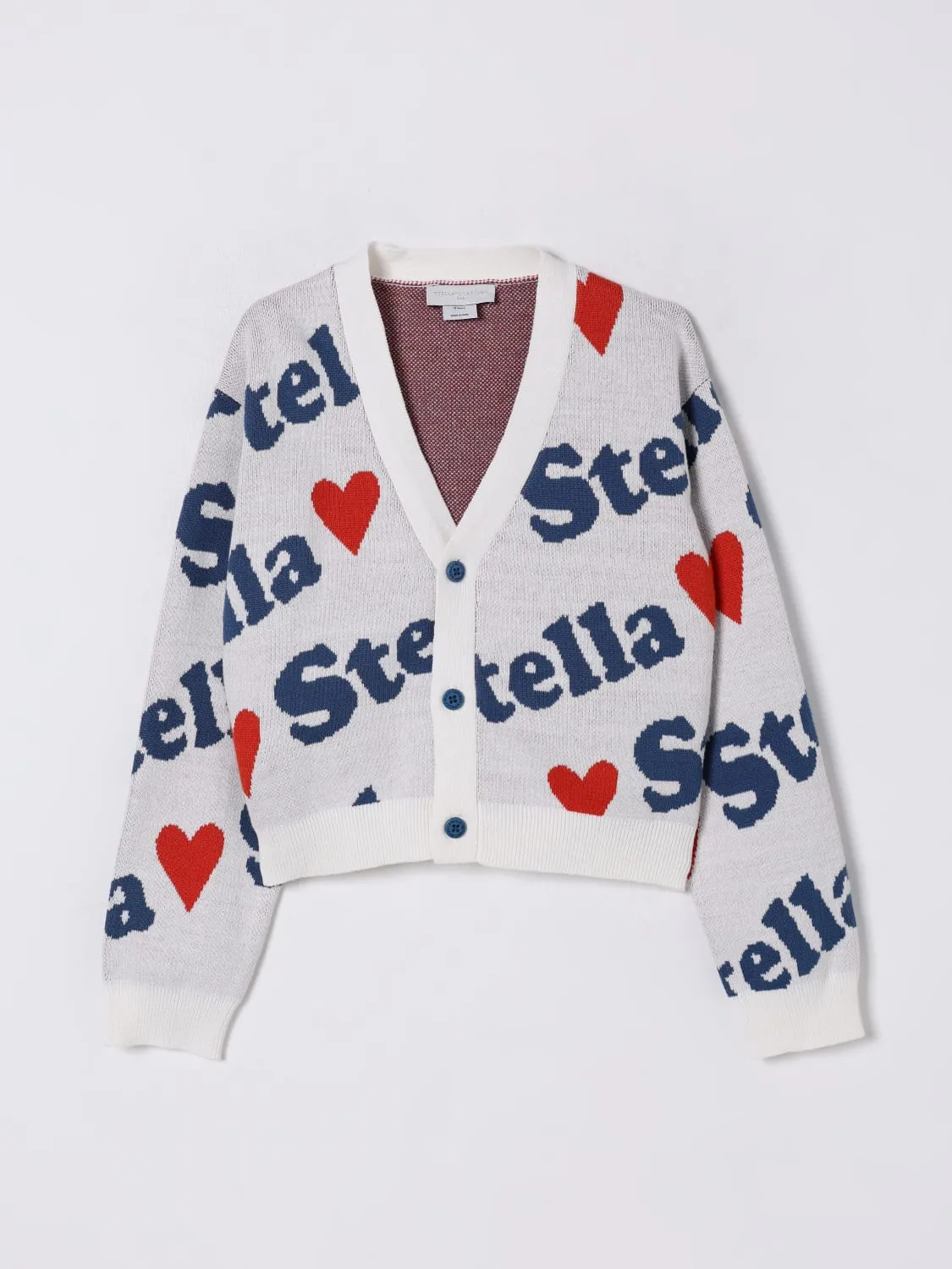 Cardigan logato Stella McCartney Kids in cotone