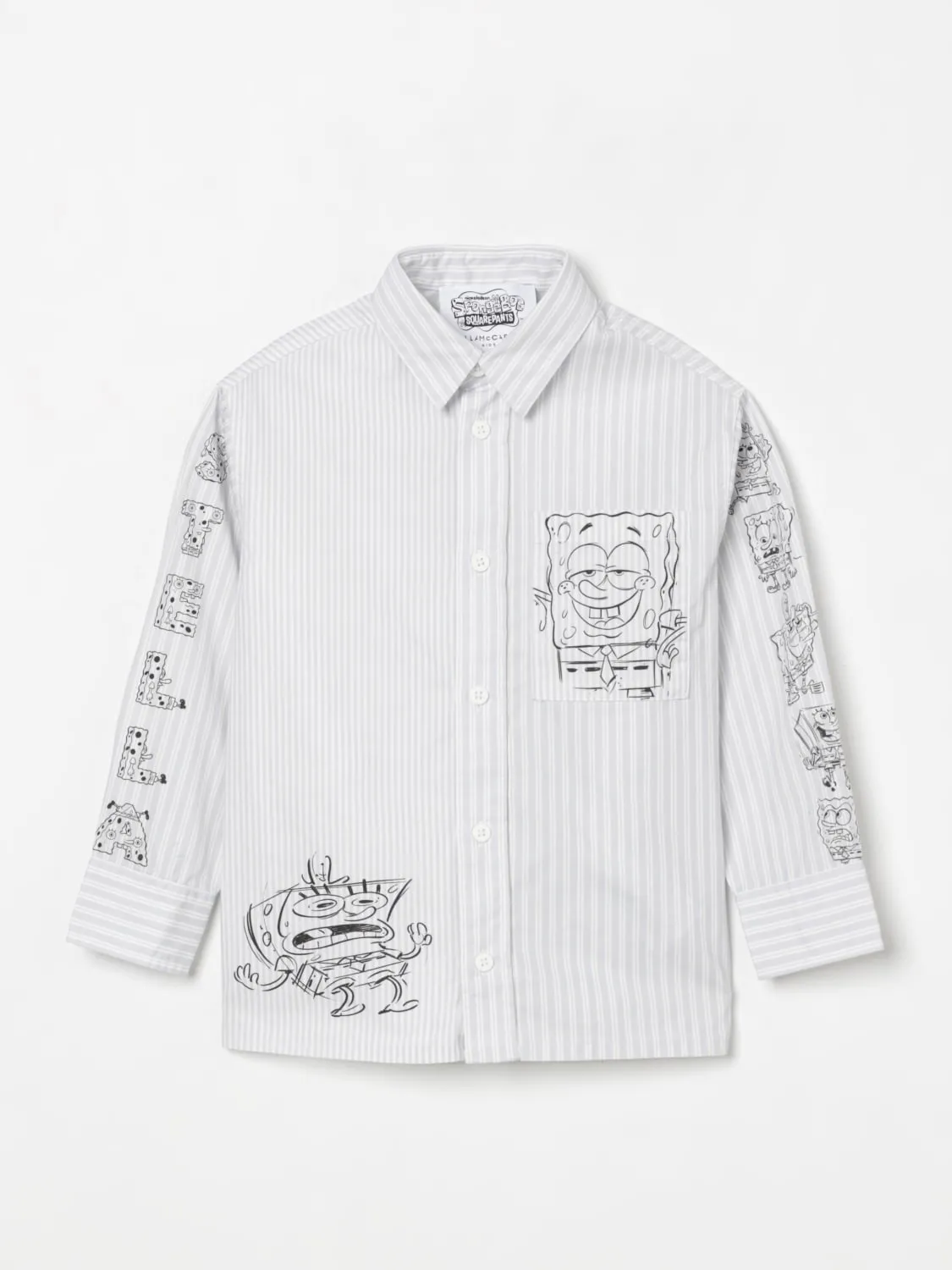 Camicia Stella McCartney Kids in cotone con stampa SpongeBob