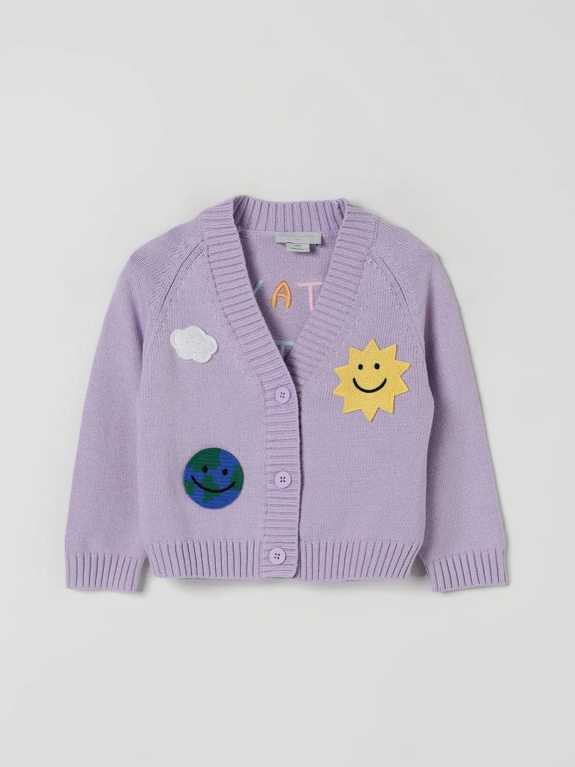 Cardigan con patches Stella McCartney Kids