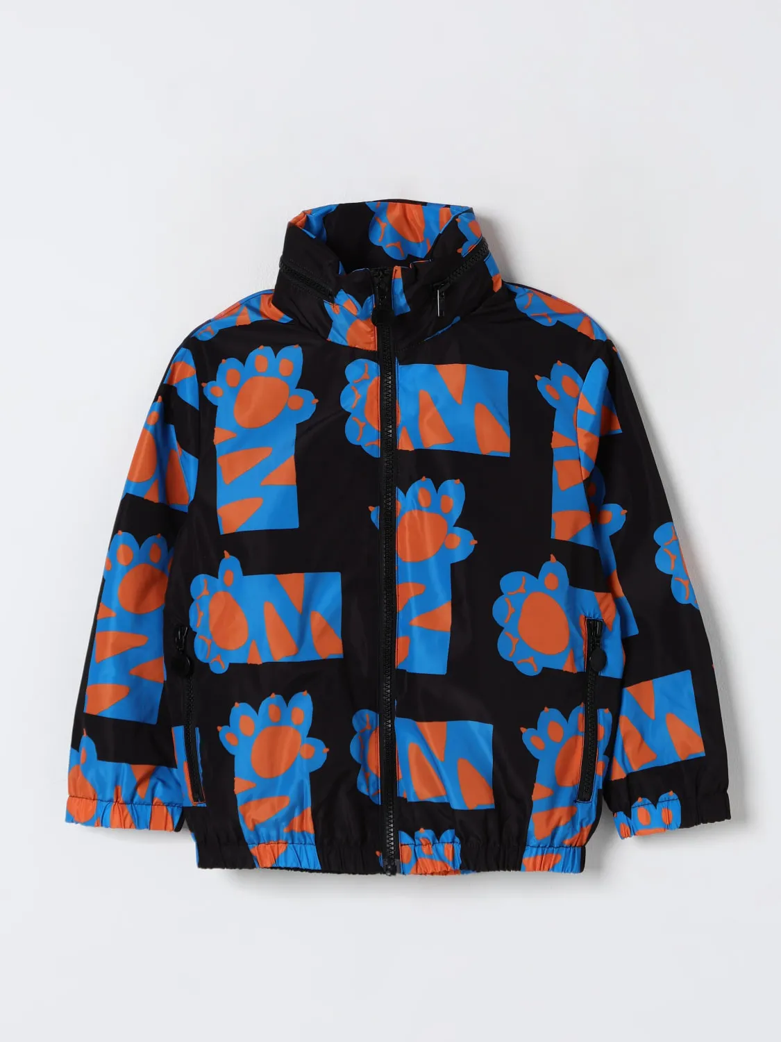 Giacca con cappuccio stampata Stella McCartney Kids