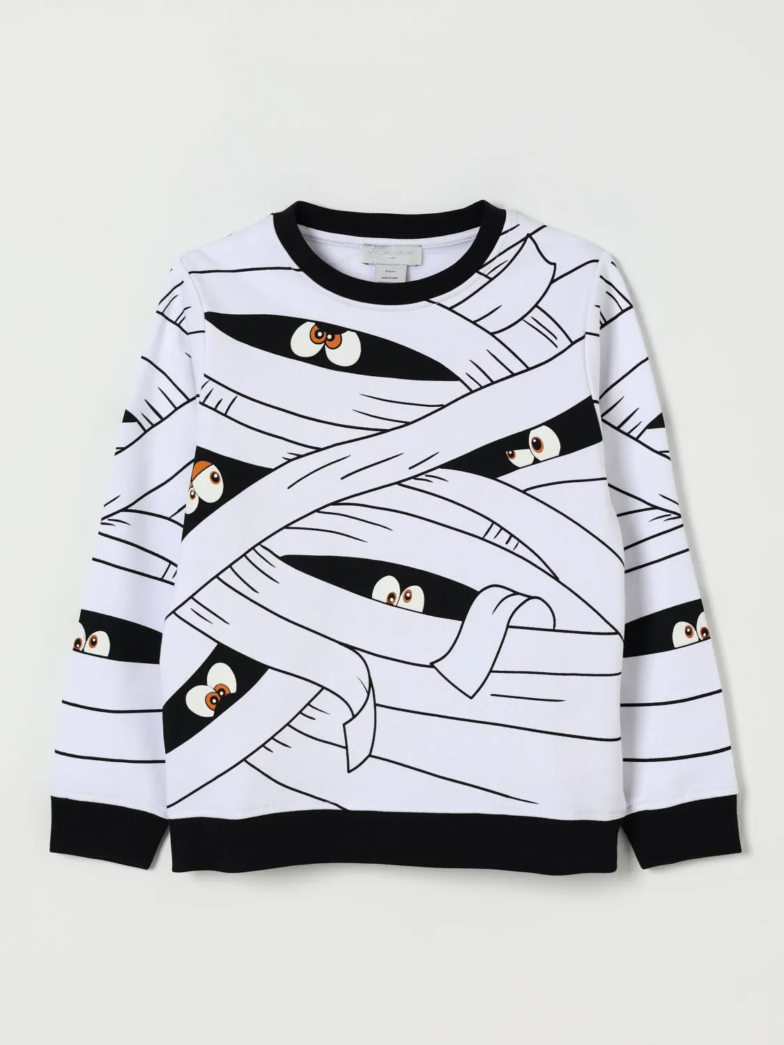 Felpa a girocollo con grafica Stella McCartney Kids