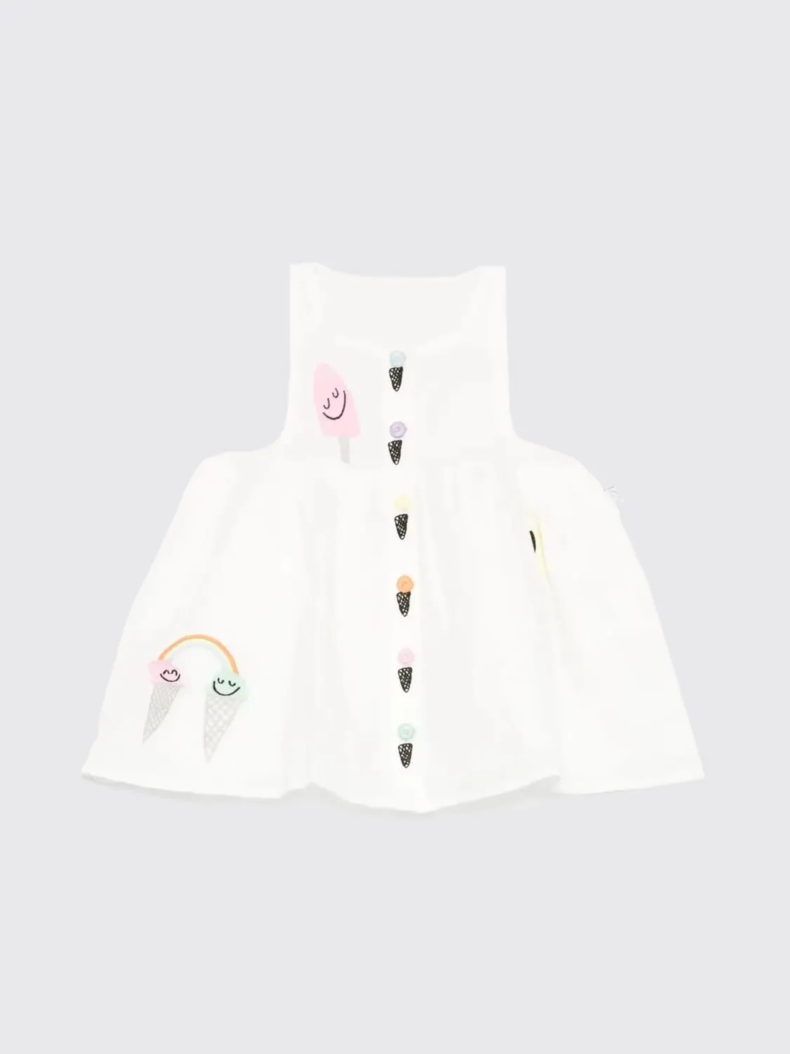 Abito Stella McCartney Kids in cotone con ricamo