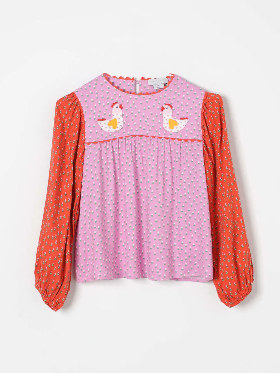 Blusa Stella McCartney Kids in viscosa stampata