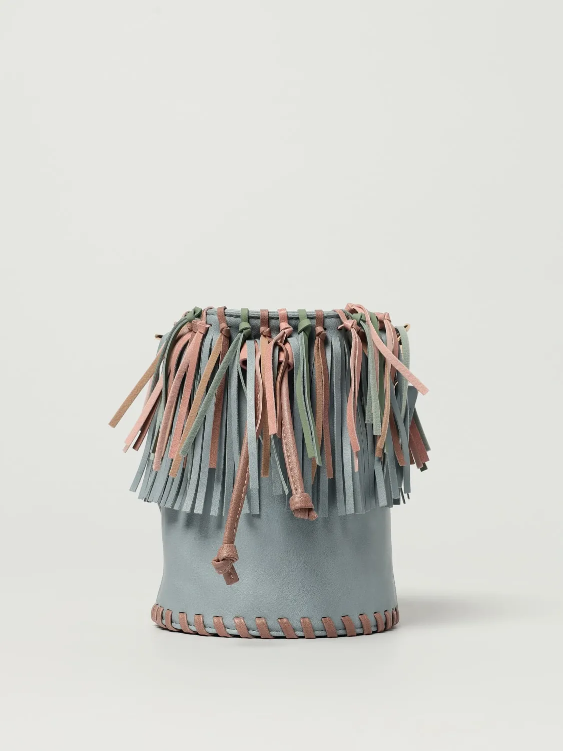 Borsa a secchiello con frange Stella McCartney Kids