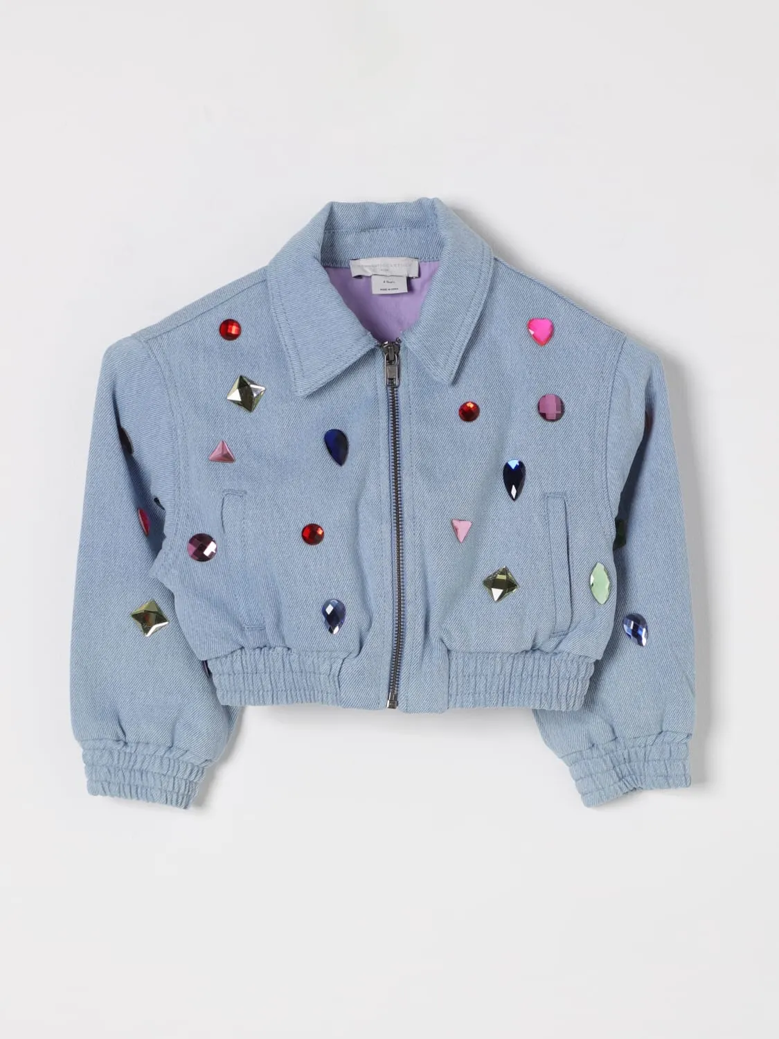 Giacca crop Stella McCartney Kids in cotone