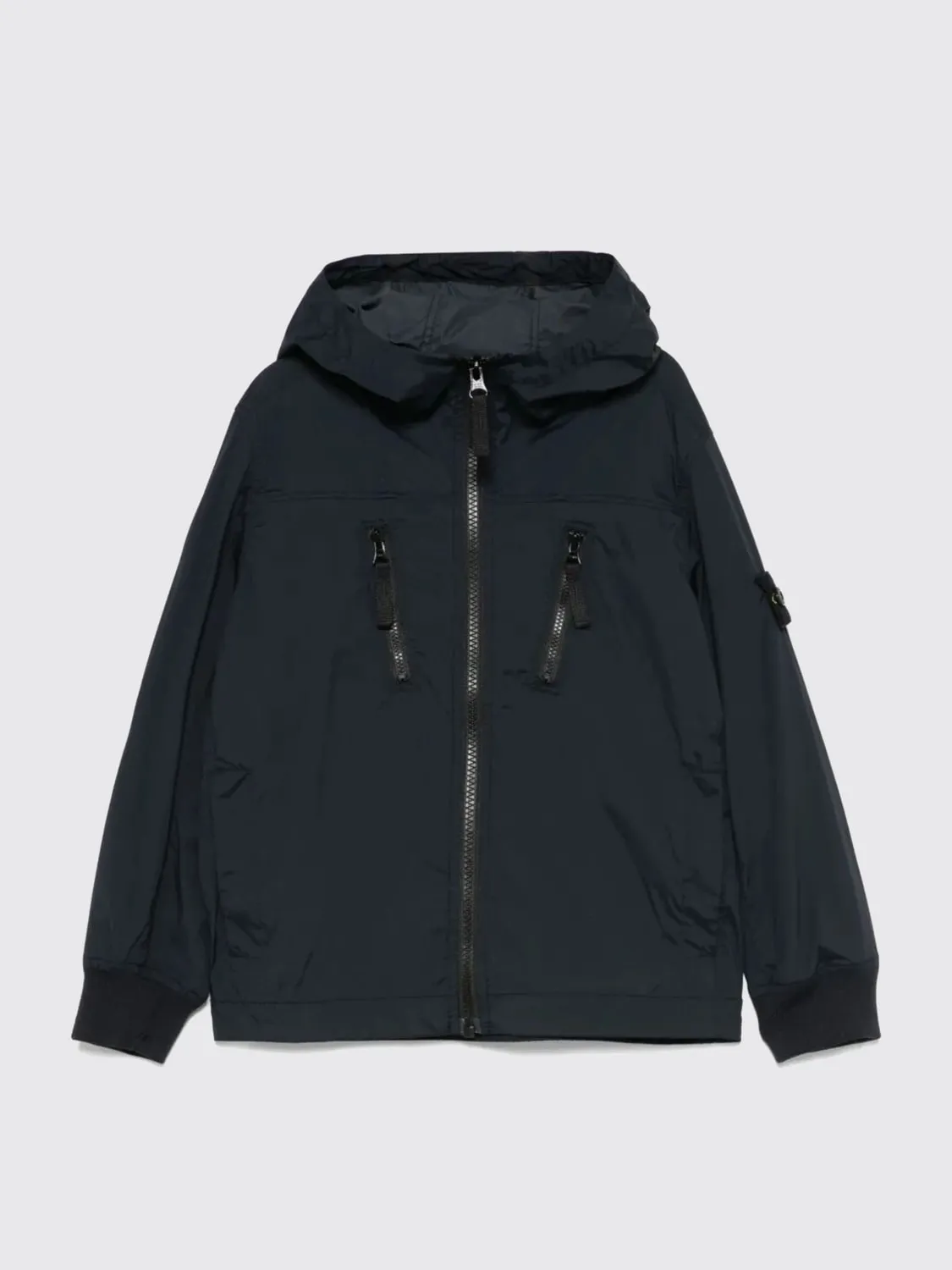 Giubbotto con cappuccio Stone Island Junior in nylon