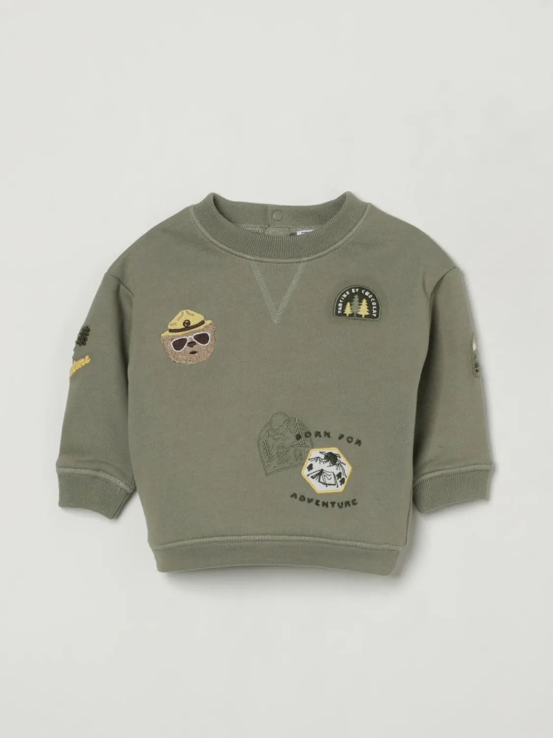 Felpa a girocollo con ricami Tartine Et Chocolat