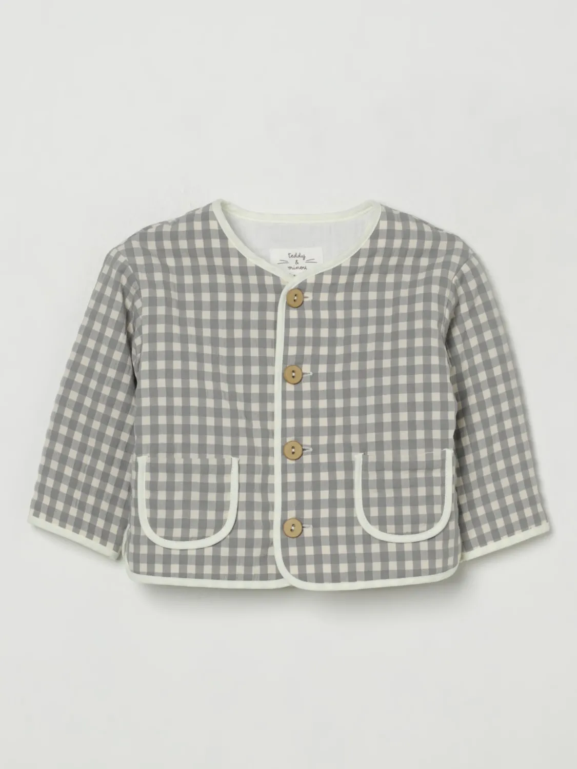 Giacca a girocollo in misto cotone Teddy & Minou