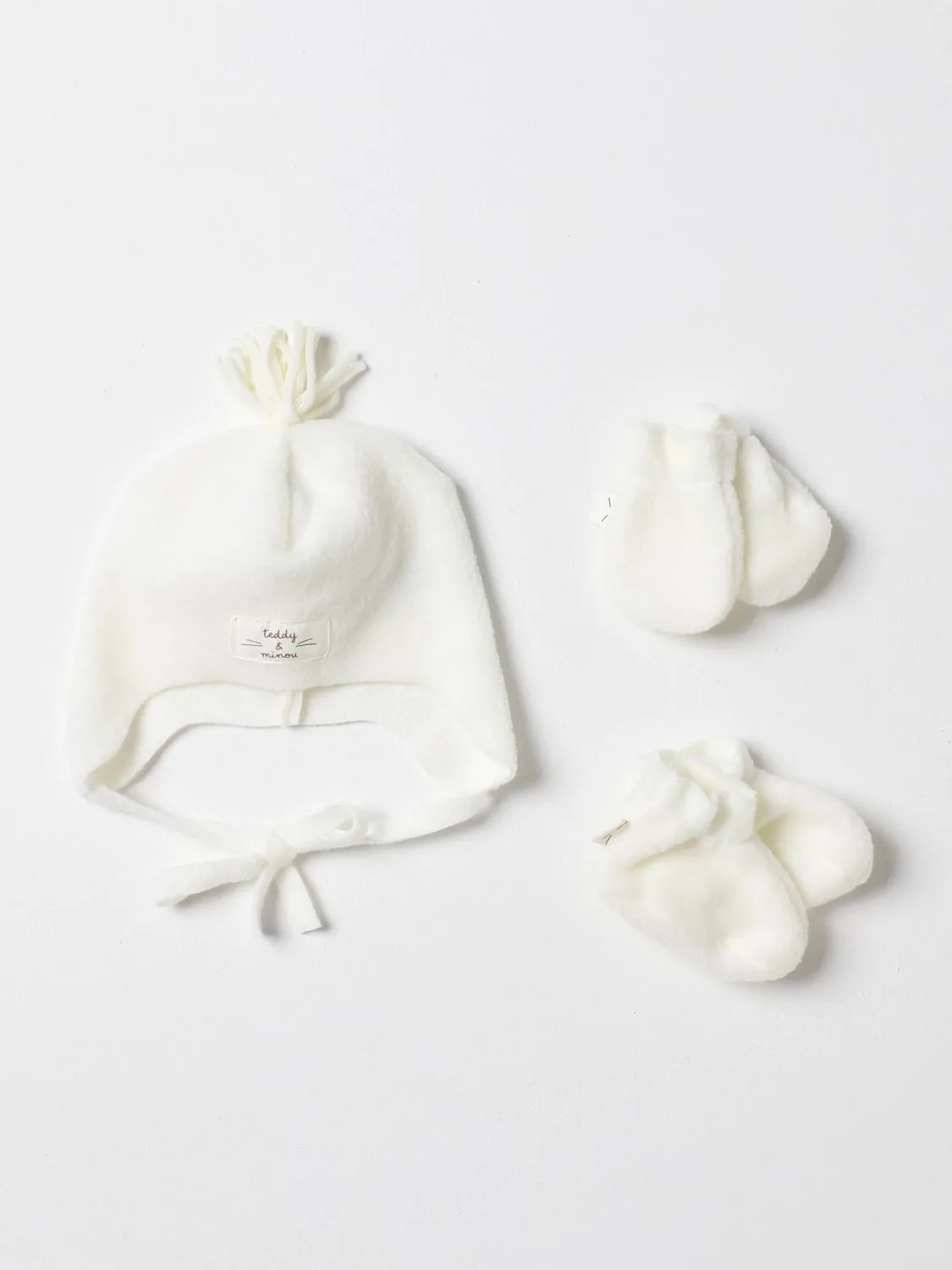 Set 3 pezzi Teddy & Minou in tessuto