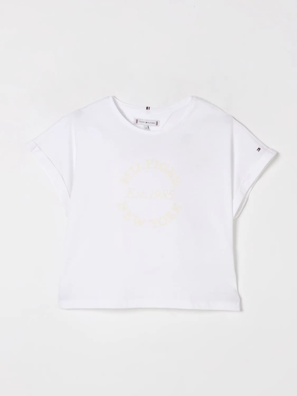 T-shirt in cotone con logo Tommy Hilfiger