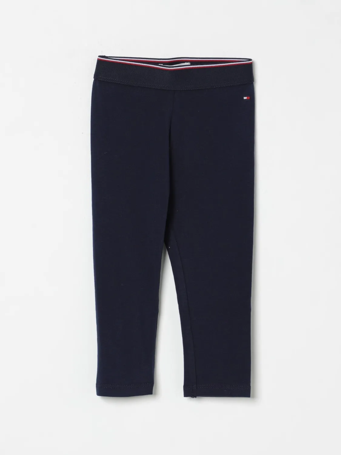 Leggings in cotone con mini logo Tommy Hilfiger