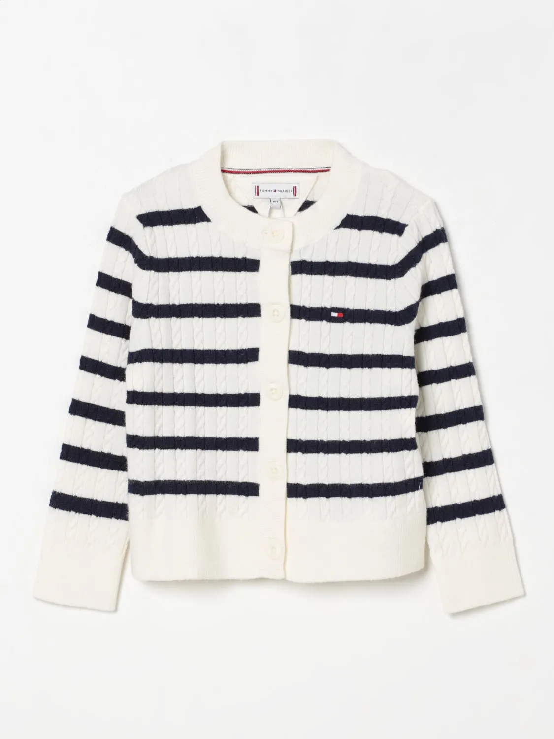 Cardigan a righe Tommy Hilfiger in viscosa