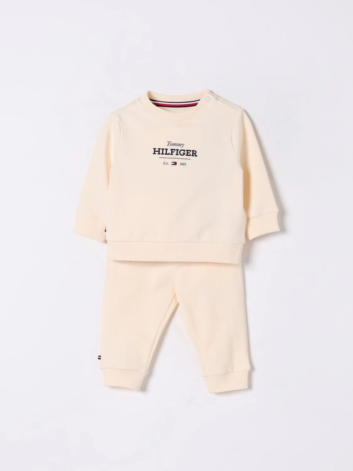 Completo in cotone con logo Tommy Hilfiger