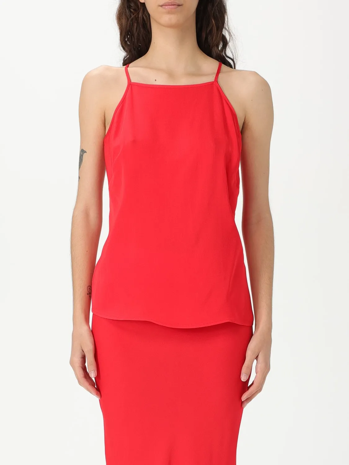 Top basic Twinset in crepe