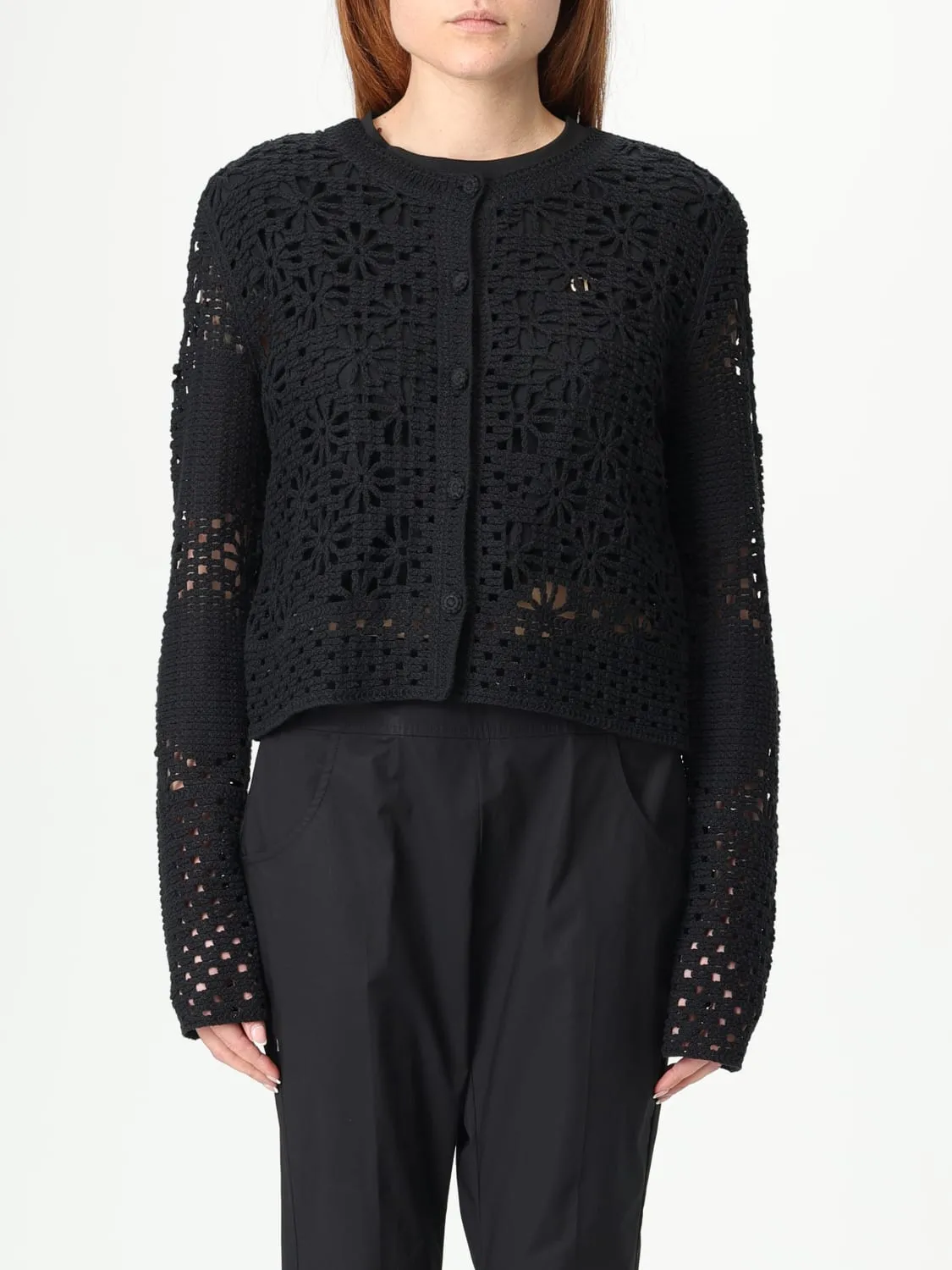 Giacca in cotone all'uncinetto Twinset