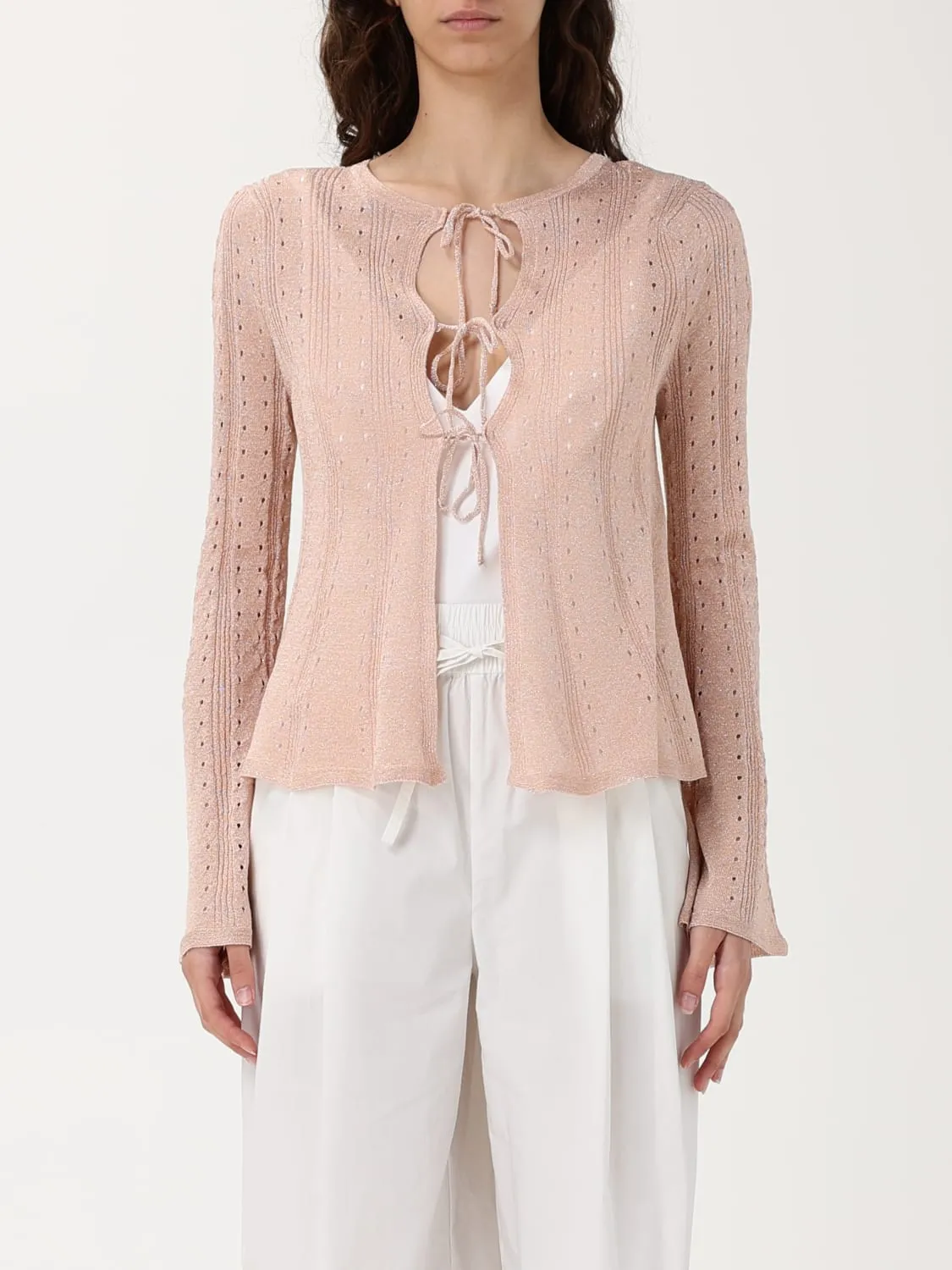 Cardigan in maglia di viscosa Twinset