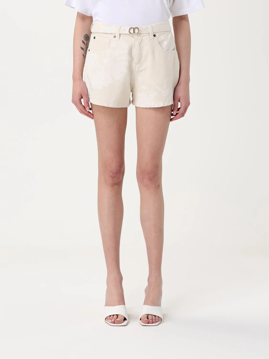 Pantaloncino Twinset in denim di cotone