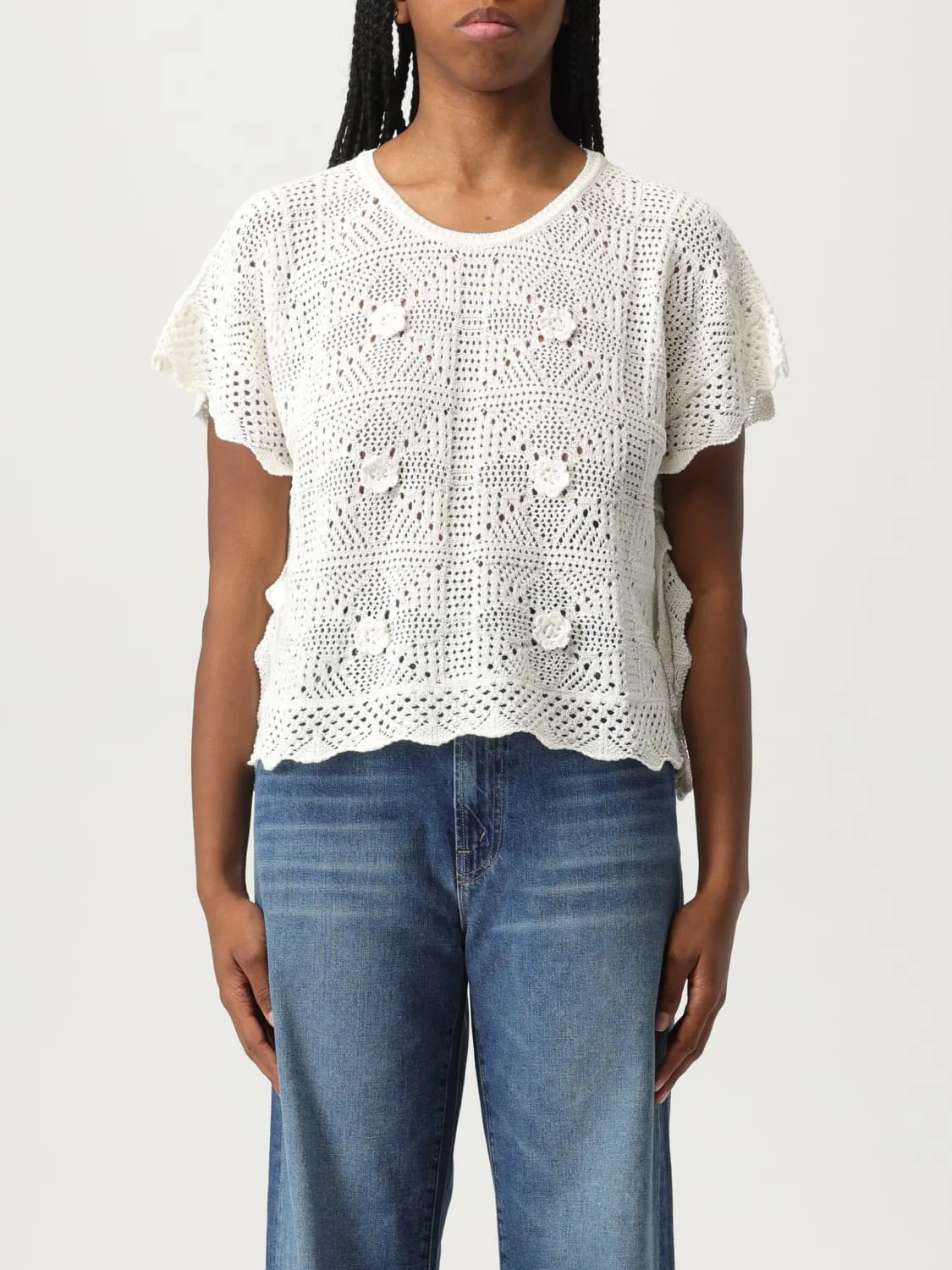 Maglia in maglia di misto cotone Twinset