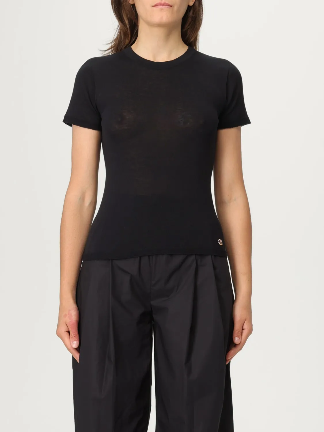 T-shirt Twinset in misto cotone