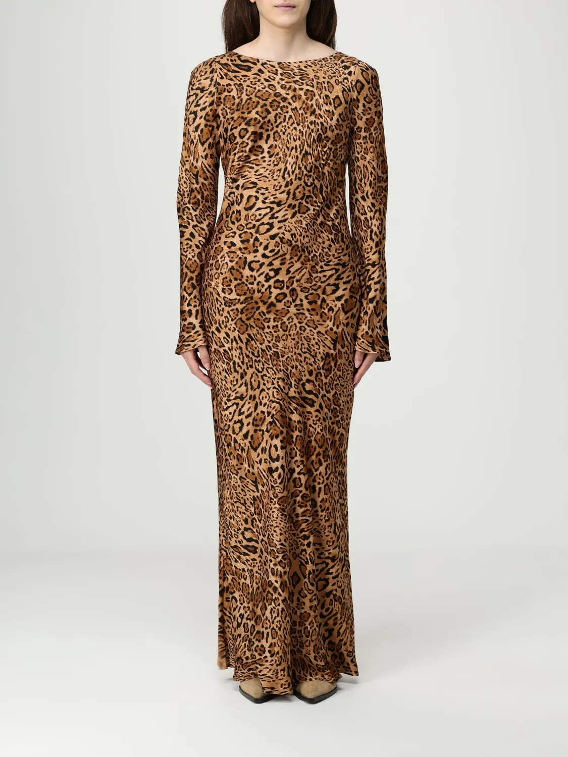 Abito Twinset in viscosa animalier