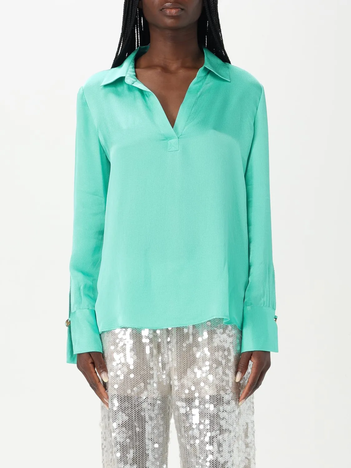 Blusa Twinset in raso