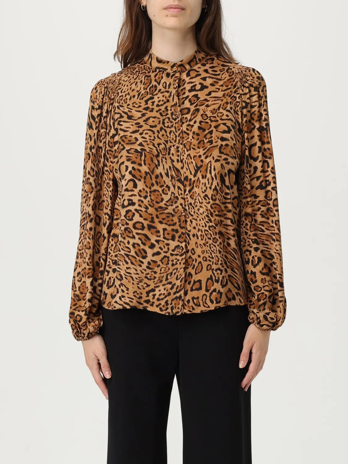 Camicia Twinset in viscosa animalier