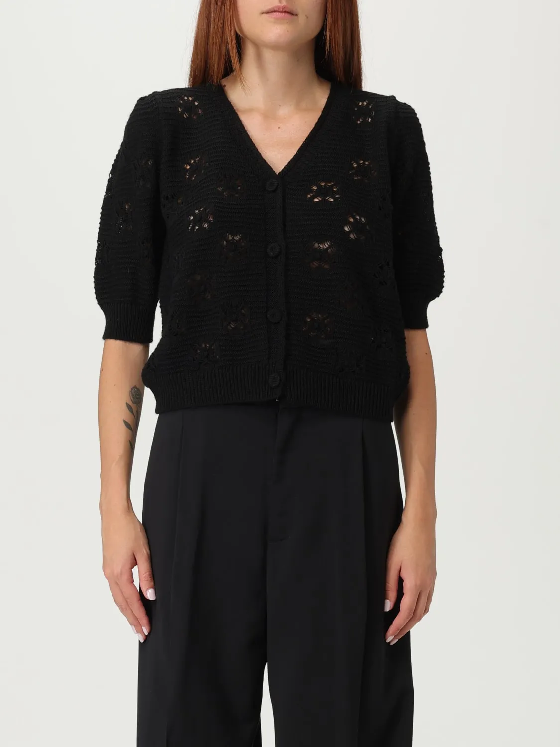 Cardigan Twinset in misto lana