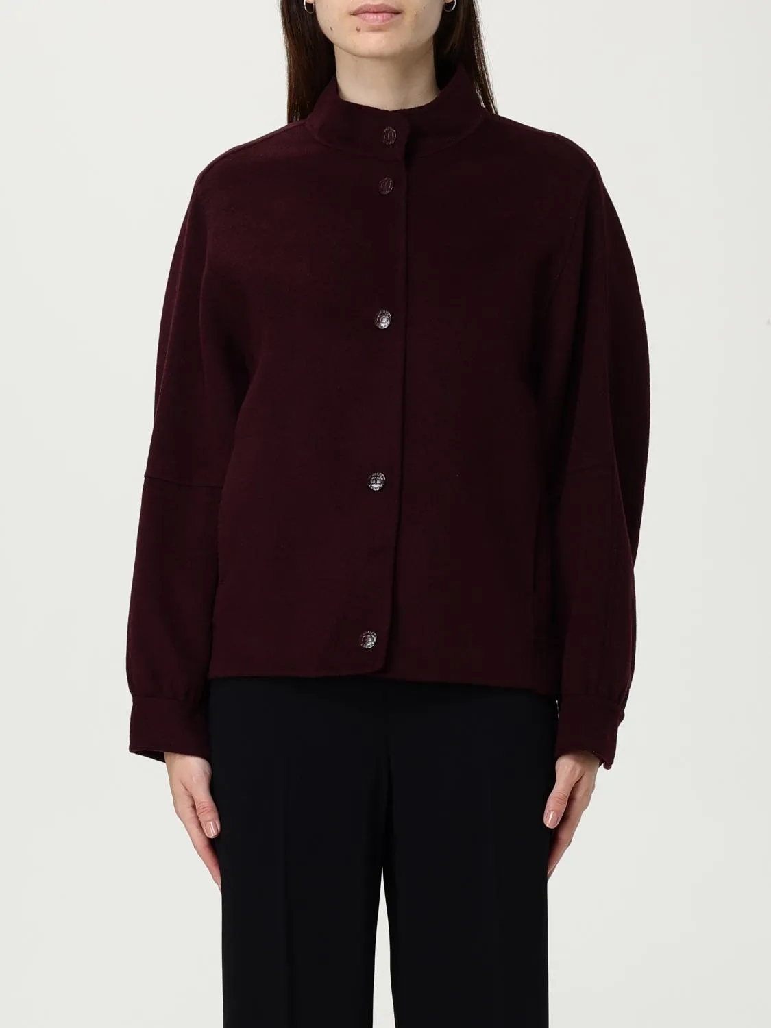 Bomber Twinset in misto lana