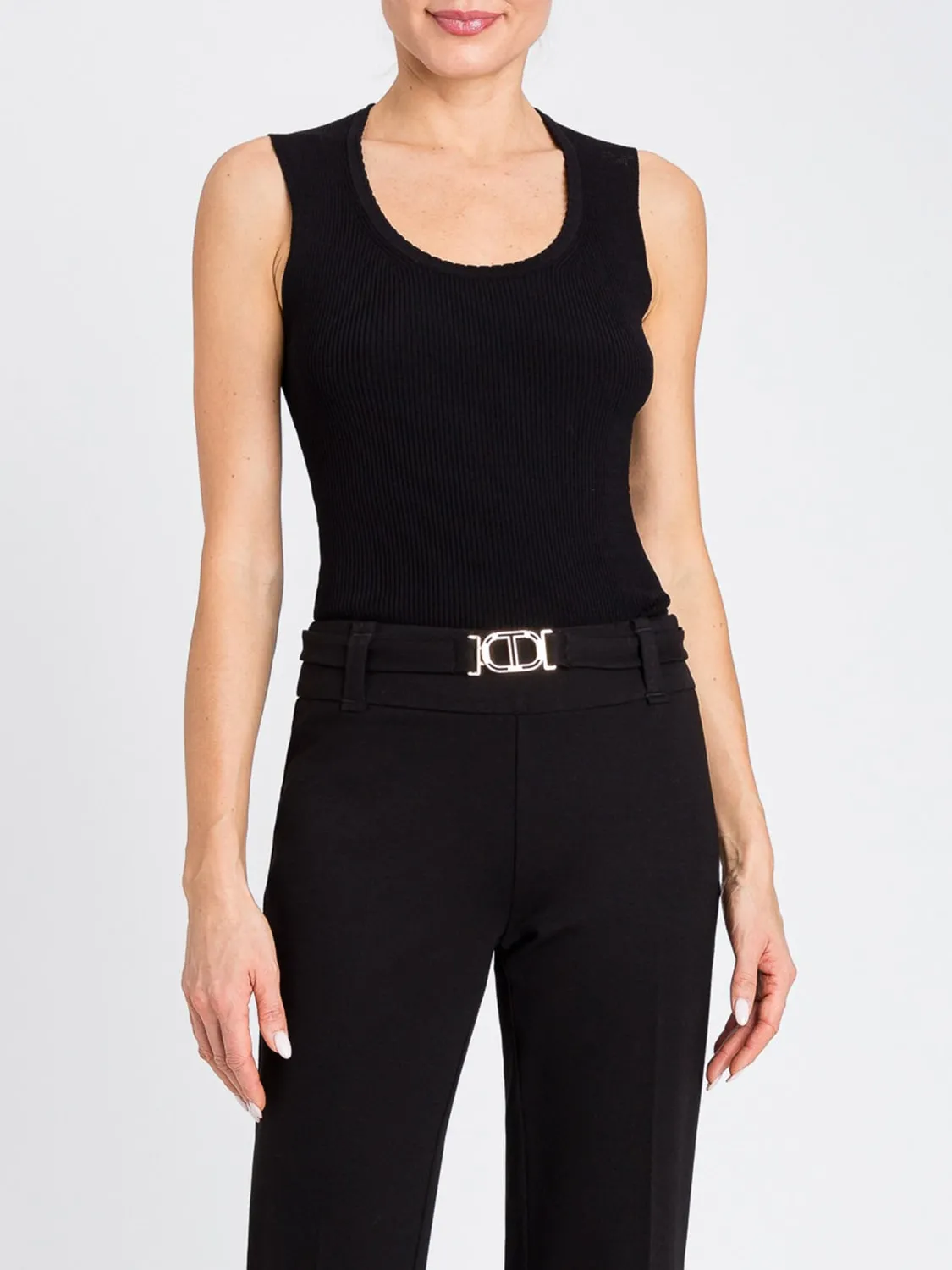 Top basic Twinset in misto viscosa