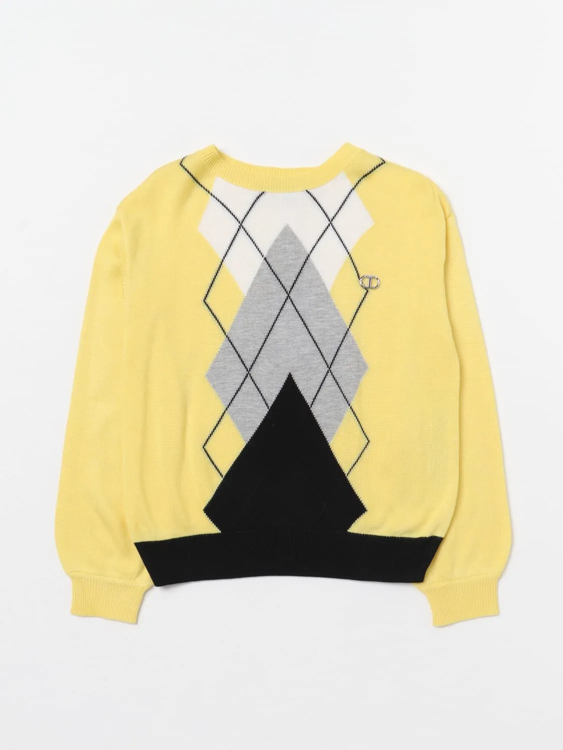 Maglia a girocollo a rombi Twinset in viscosa