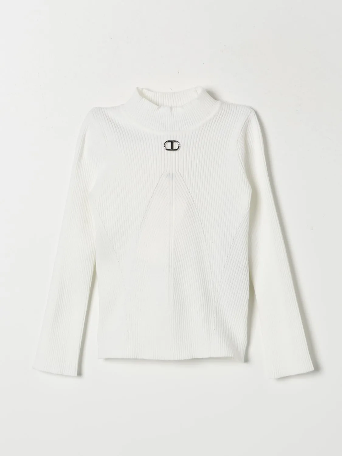 Maglia a lupetto con logo Oval T Twinset